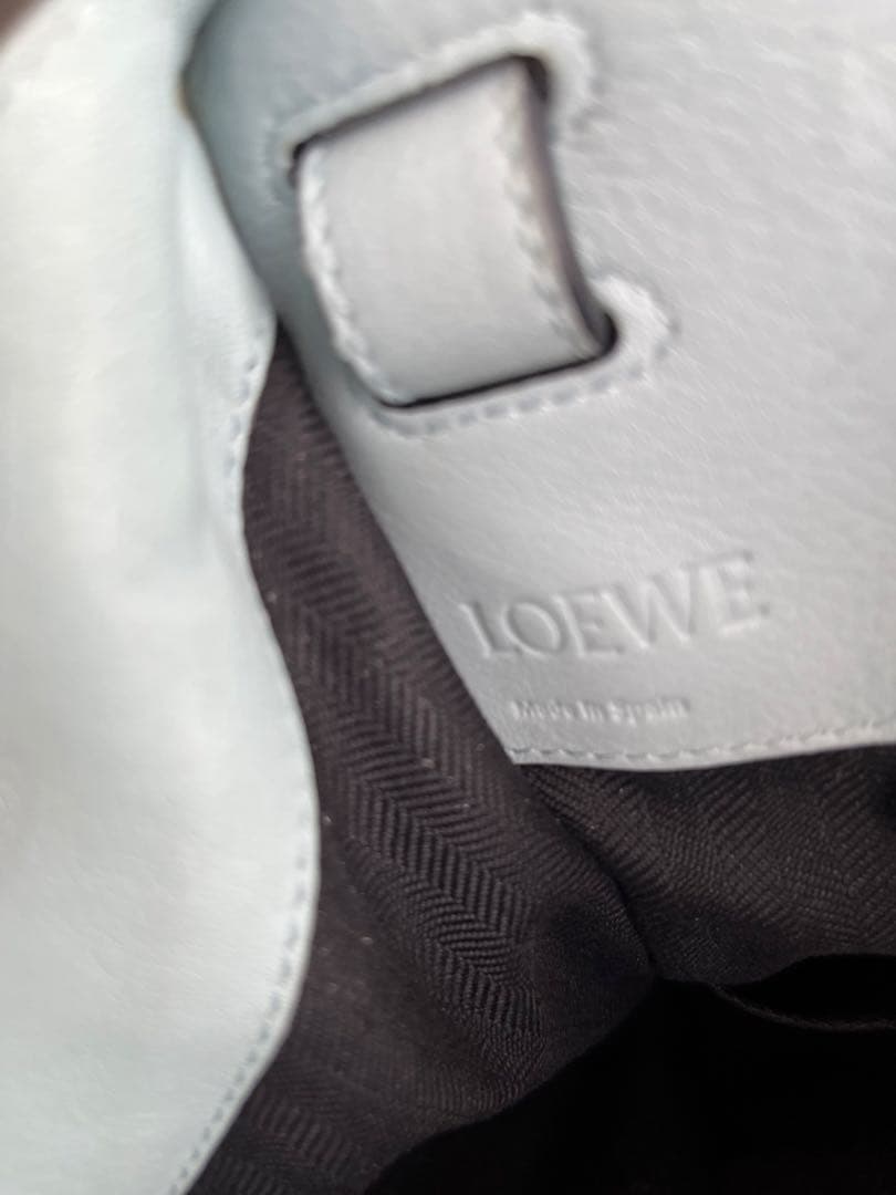 LOEWE ハンモック　スモール　ライトブルー 2wayショルダーバッグ