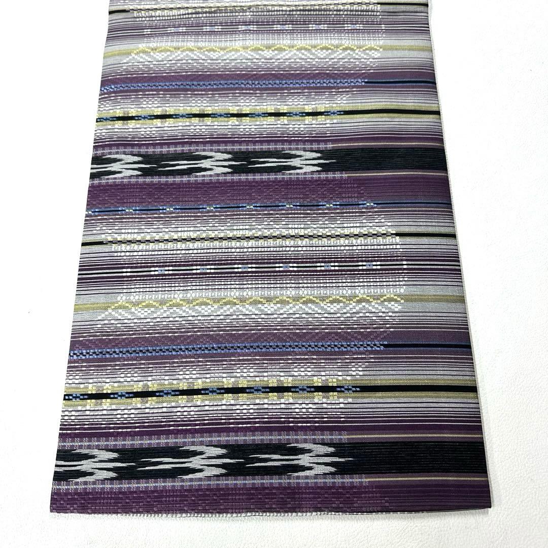 専用帯6146 ●高級 正絹 花織 全通 名古屋仕立て 名古屋帯