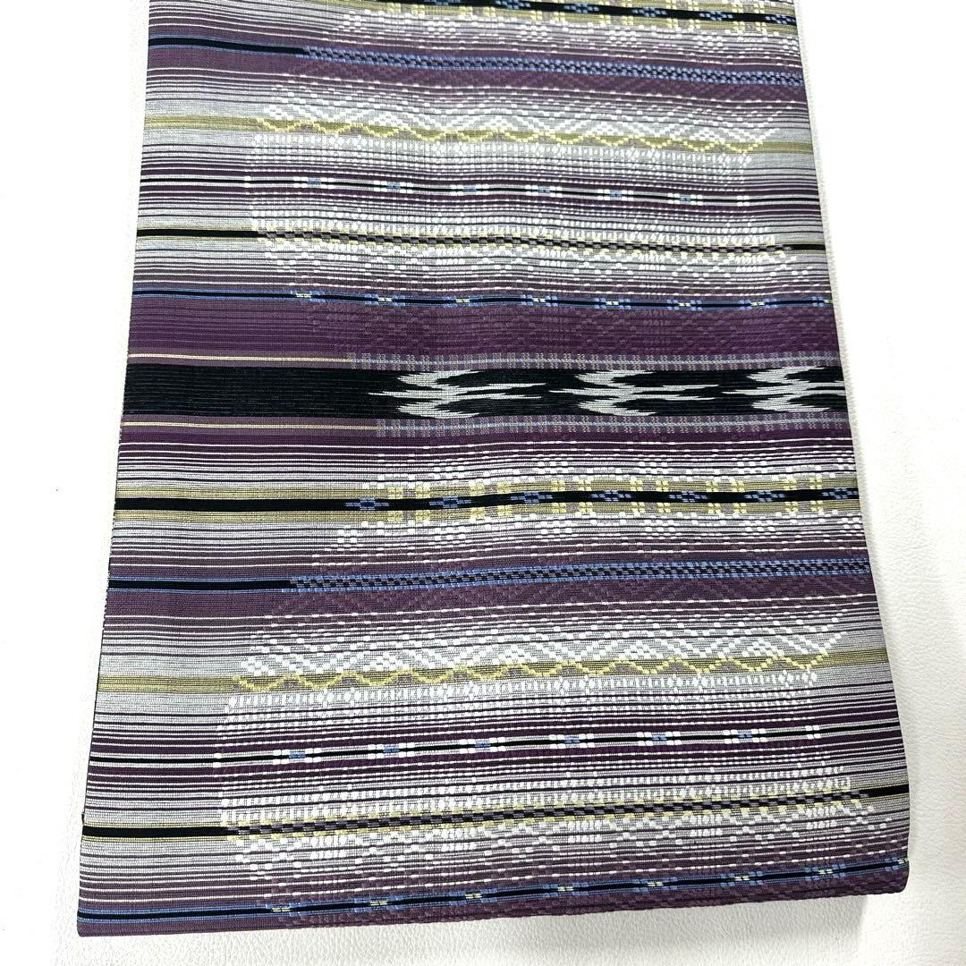 専用帯6146 ●高級 正絹 花織 全通 名古屋仕立て 名古屋帯