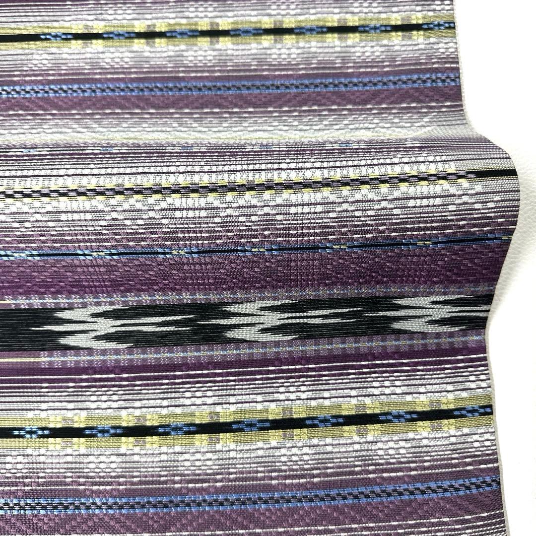 専用帯6146 ●高級 正絹 花織 全通 名古屋仕立て 名古屋帯