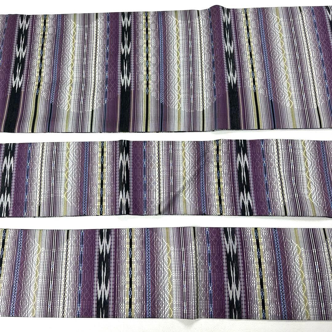 専用帯6146 ●高級 正絹 花織 全通 名古屋仕立て 名古屋帯