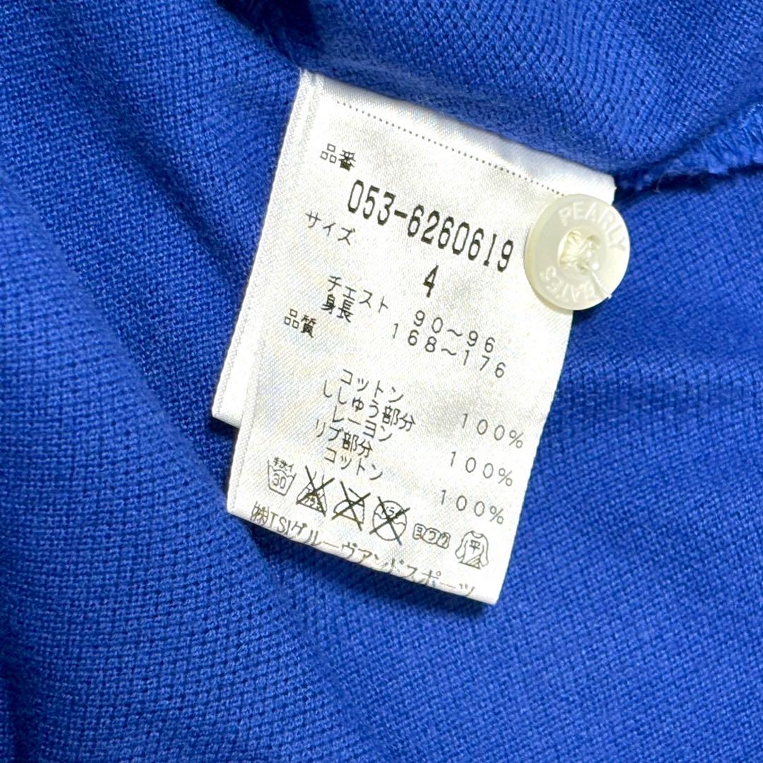 【極美品】パーリーゲイツ　半袖ポロシャツ　ブルー　パイナップル　ゴルフ M