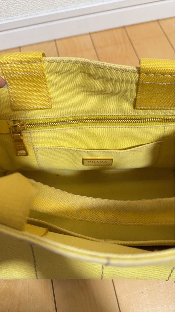 PRADA カナパS 黄色