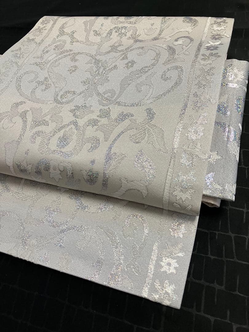 お仕立て上がり名古屋帯　新品未使用品　正絹　西陣織　No.359