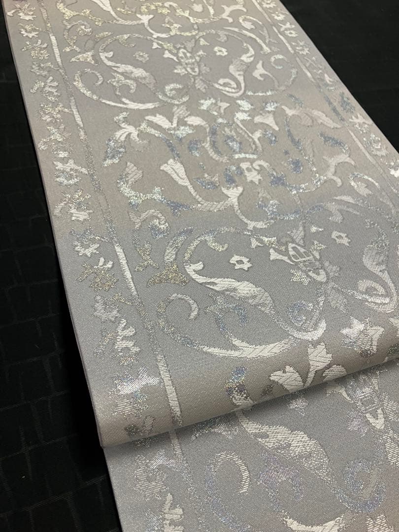 お仕立て上がり名古屋帯　新品未使用品　正絹　西陣織　No.359