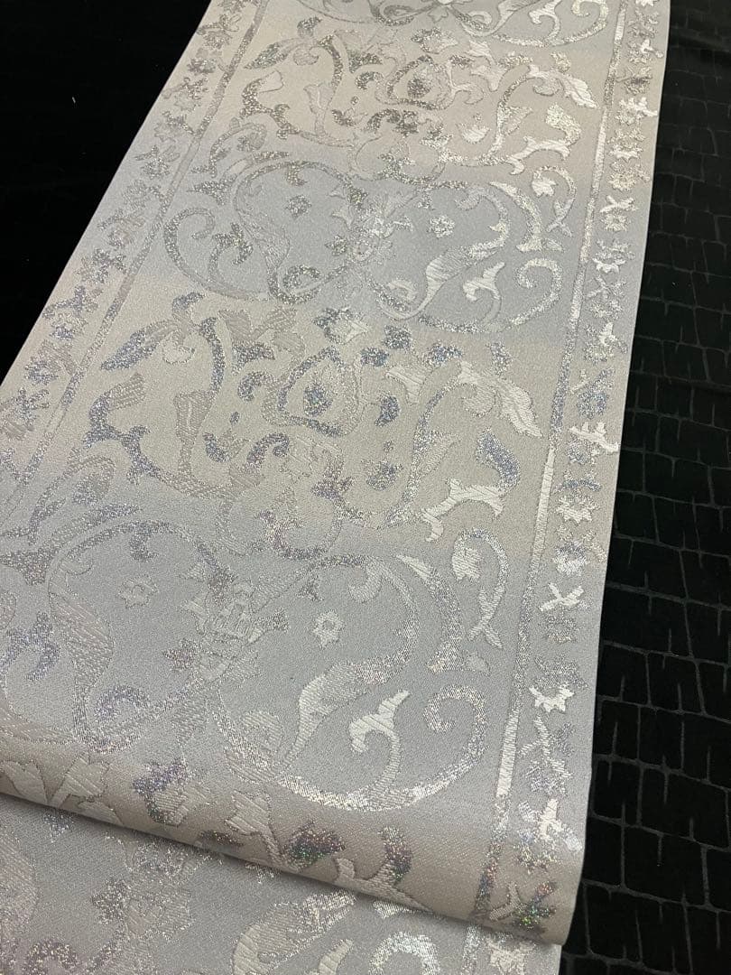 お仕立て上がり名古屋帯　新品未使用品　正絹　西陣織　No.359