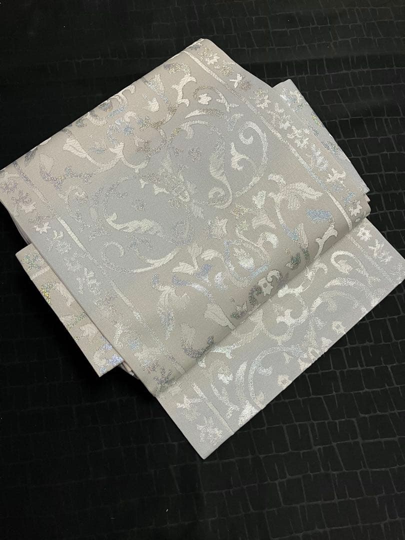 お仕立て上がり名古屋帯　新品未使用品　正絹　西陣織　No.359