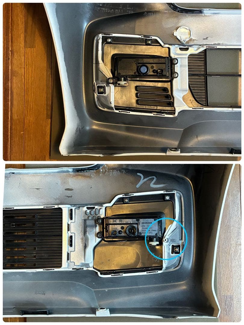 0717 ホンダ　N-BOX カスタム　フロントバンパー　グリルセット. JF3