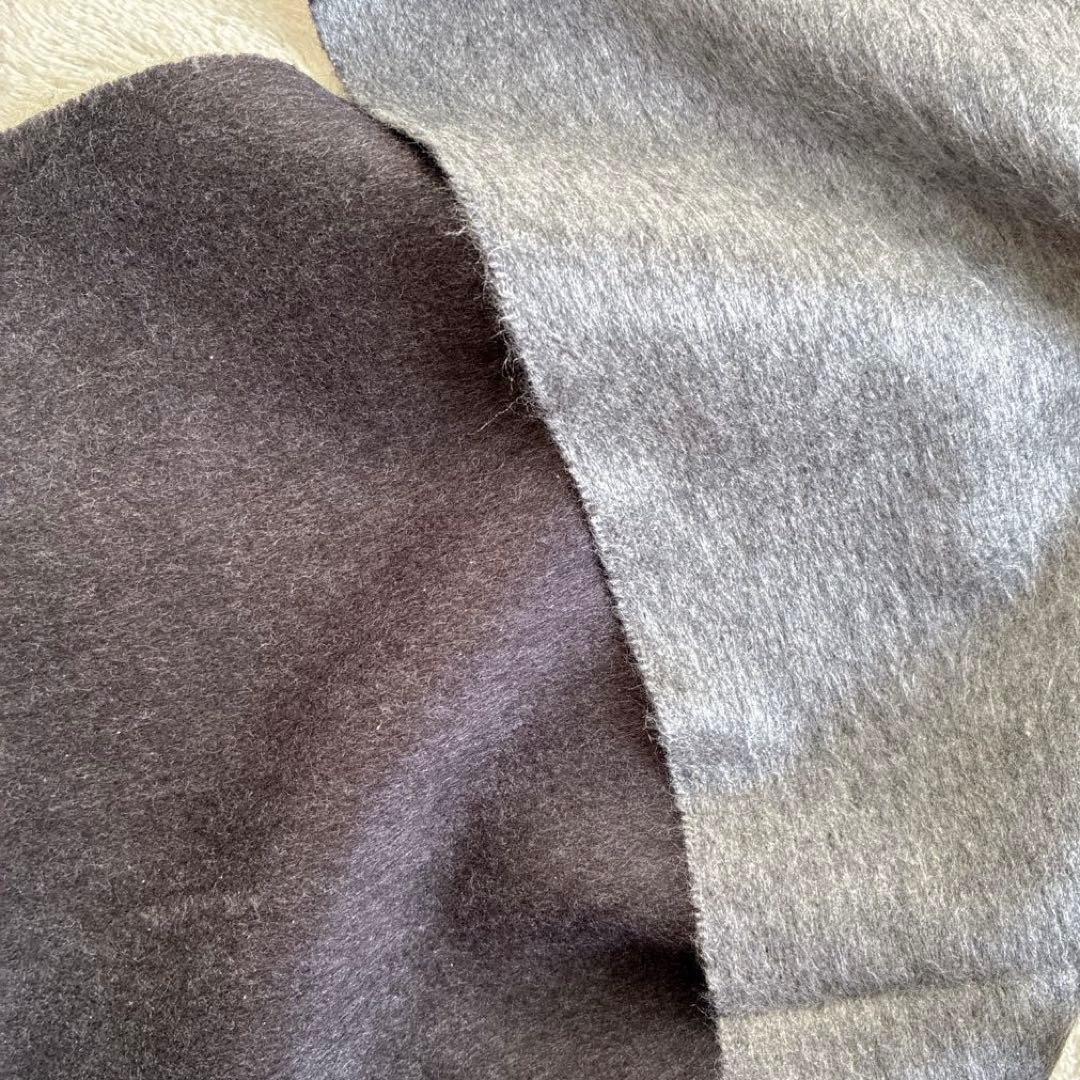 PIACENZA ピアチェンツァ リバーシブルマフラー　シルク　カシミヤ