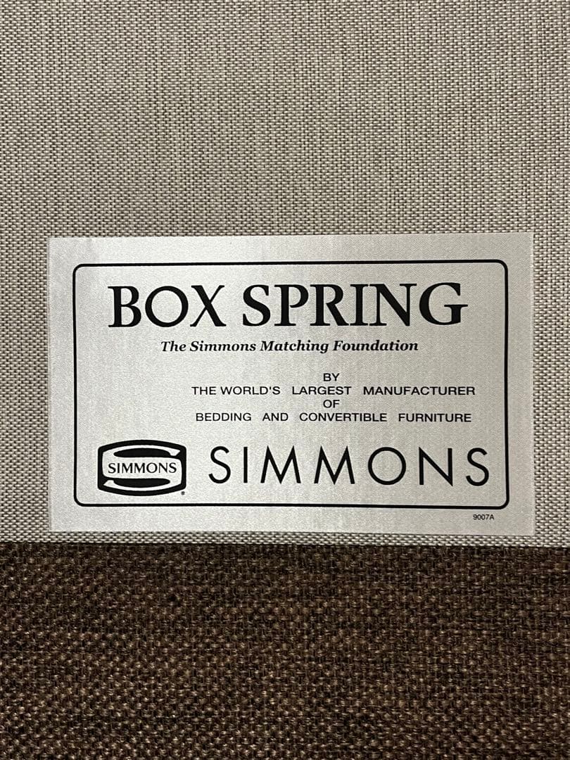 16日迄❗️シモンズ ボックススプリングセミダブル ベッドフレーム ダブルクッショ