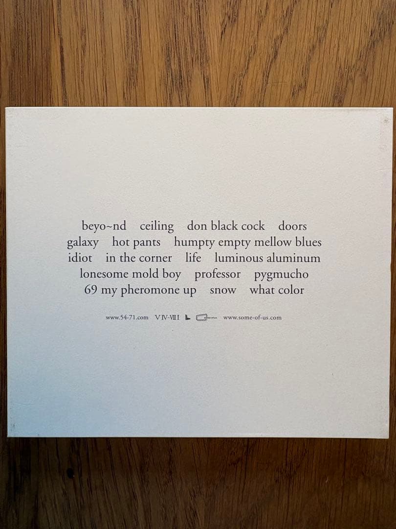 その他 ALL SONGS COMPOSED & PERFORMED BY 54-71