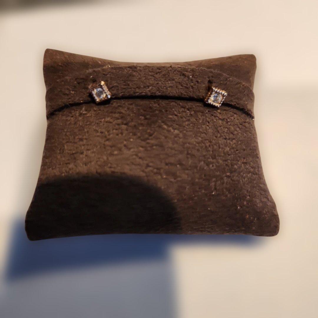 COCOSHNIK K10 ダイヤピアス ジュエリーボックス付き