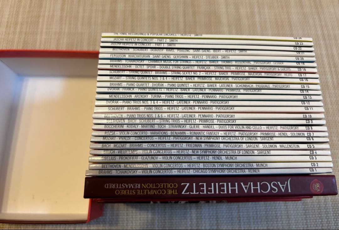 Jascha Heifetz 完全リマスタード 24枚組CDコレクション