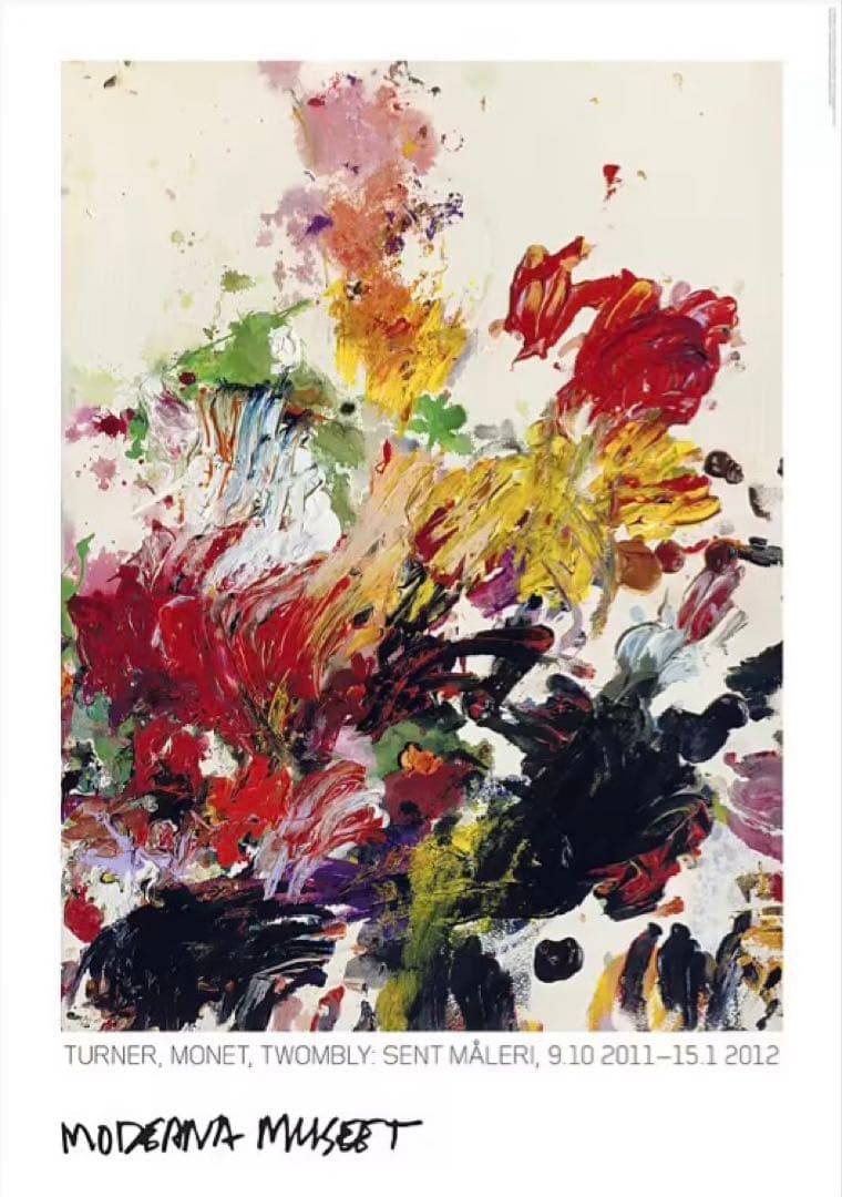 スウェーデン限定 画家『サイ・トゥオンブリー Cy Twombly』ポスター