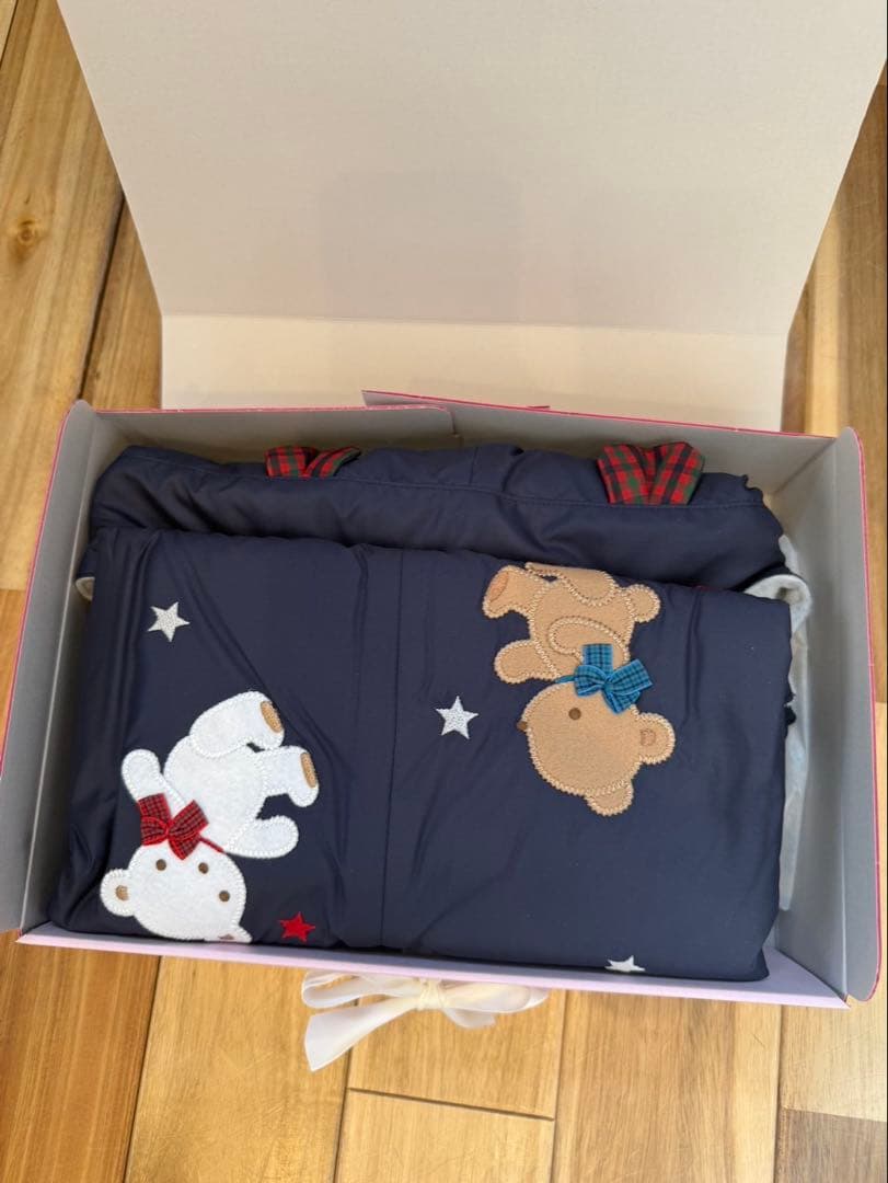 familiar 3WAYブランケット ネイビー