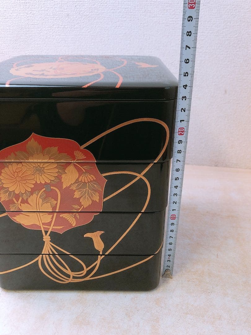 t*a様 美術漆器 若島屋謹製 輪島塗 四段重★重箱 和漆器 美術工芸品 伝統工