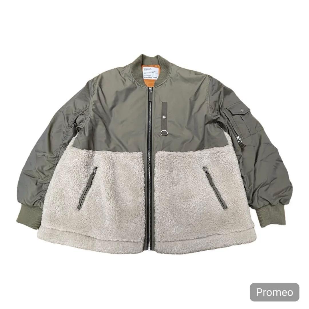 新品同様❇️定価4.2万MARECHAL TERRE ボア切替 MA-1風ブルゾン