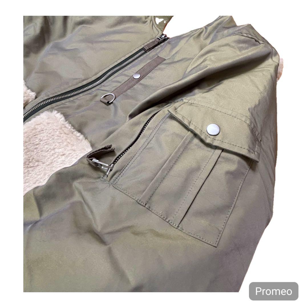 新品同様❇️定価4.2万MARECHAL TERRE ボア切替 MA-1風ブルゾン