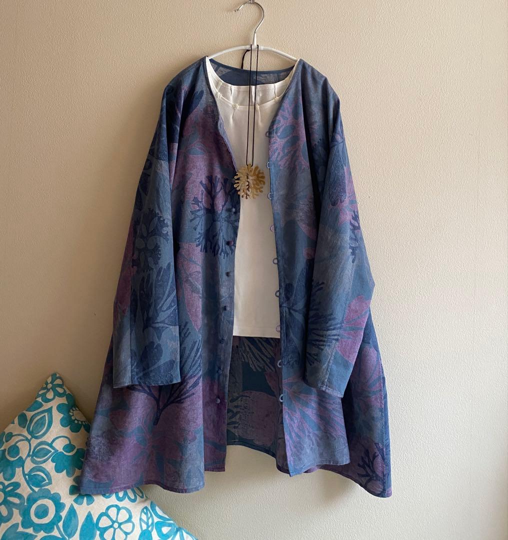ババグーリ 「海藻」チュニックブラウス　羽織　ヨーガンレール