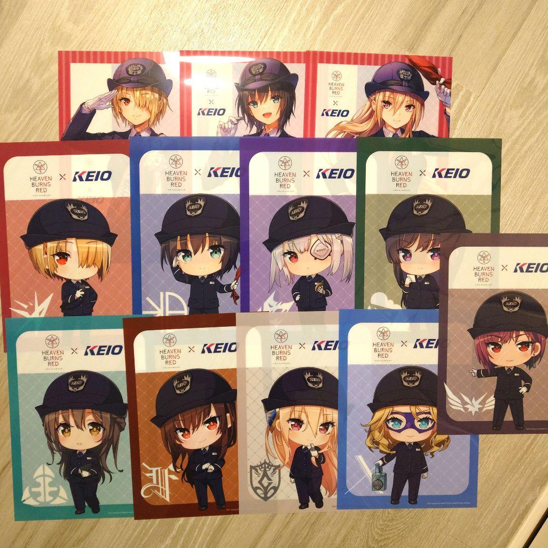 ヘブバン 京王電鉄 クリアポスター コンプリートセット