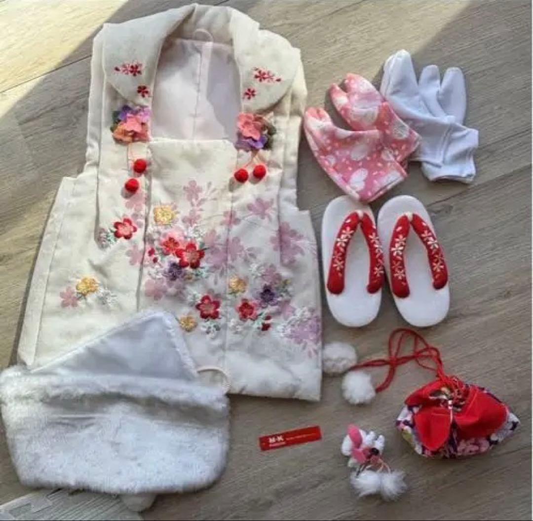 綺麗な紫がかわいい 女の子三歳 七五三 ブランド