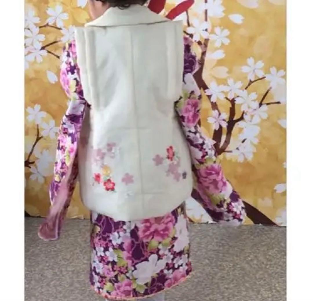 綺麗な紫がかわいい 女の子三歳 七五三 ブランド