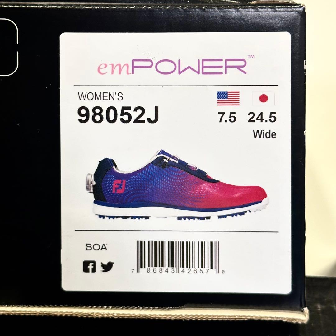 【新品】FOOTJOY 女性用 ゴルフシューズ BOA