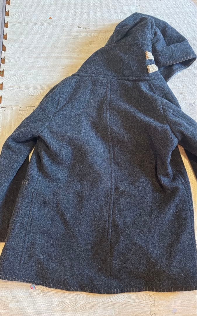 TROVE ダークグレー フード付きダッフルコート