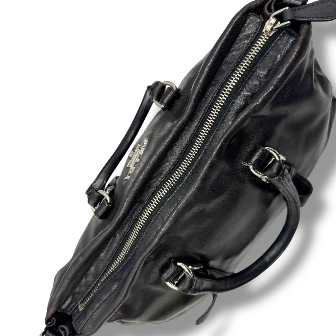 PRADA ナッパレザー 2WAY ボストンバッグ ショルダーバッグ