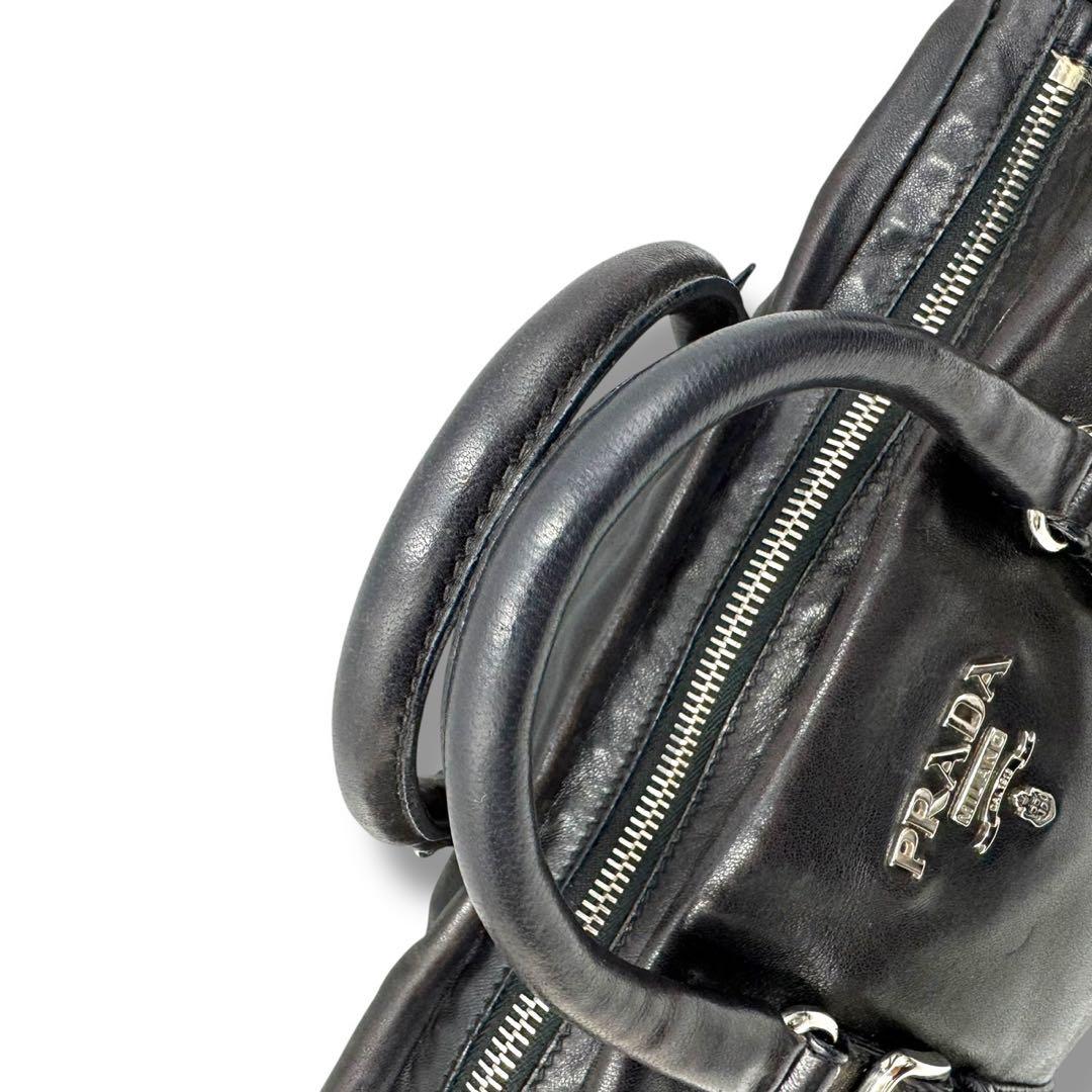 PRADA ナッパレザー 2WAY ボストンバッグ ショルダーバッグ