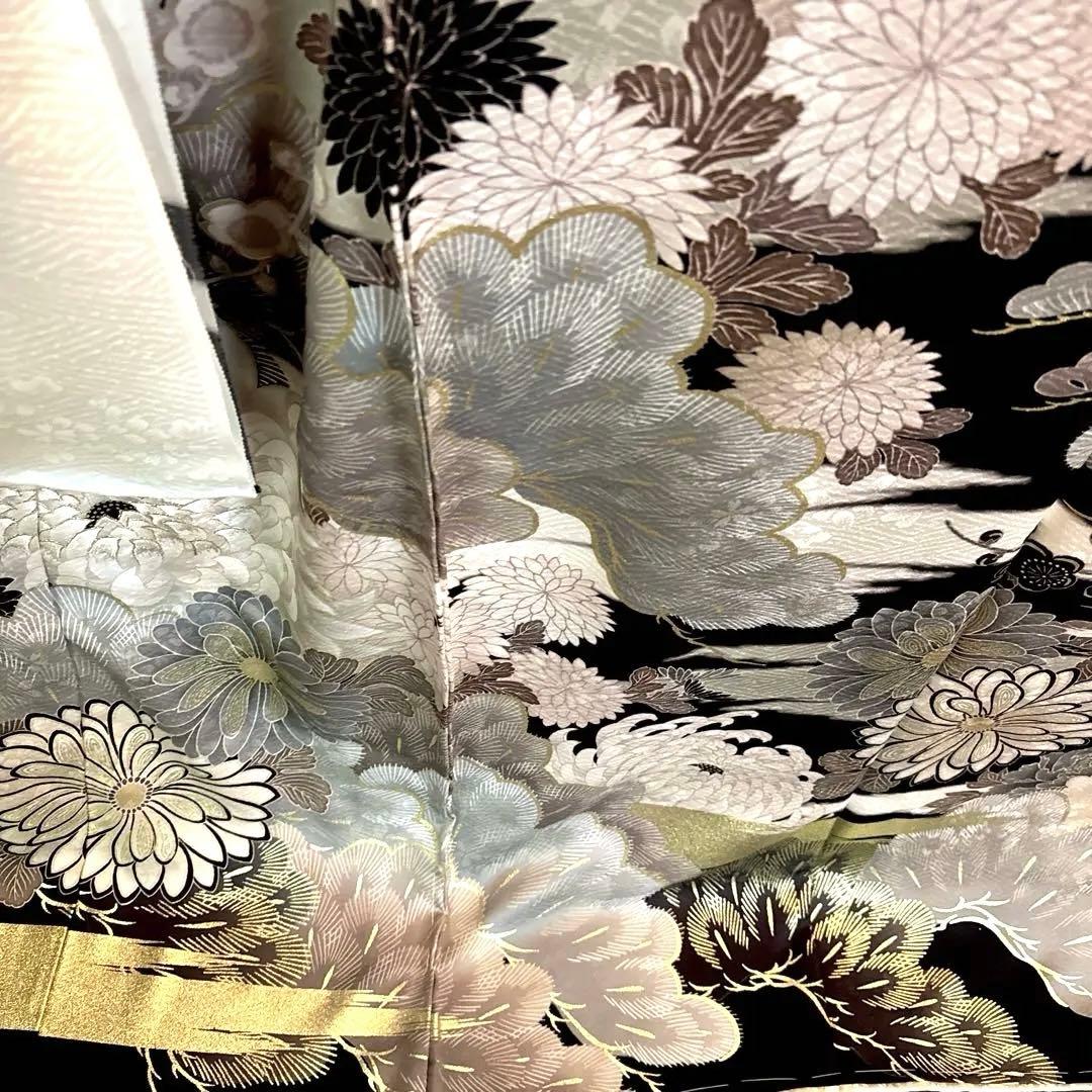 ♦︎ かなり珍しい御色味振袖♦︎金彩加工♦︎豪華刺繍♦︎鶴牡丹菊紋♦︎成人式♦︎フルオーダー