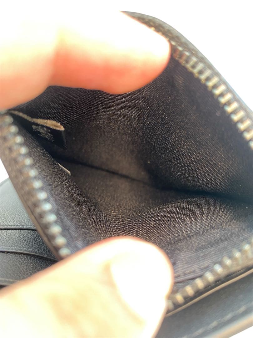 美品 COACH コーチ マネークリップ 小銭入れ シグネチャー PVC レザー