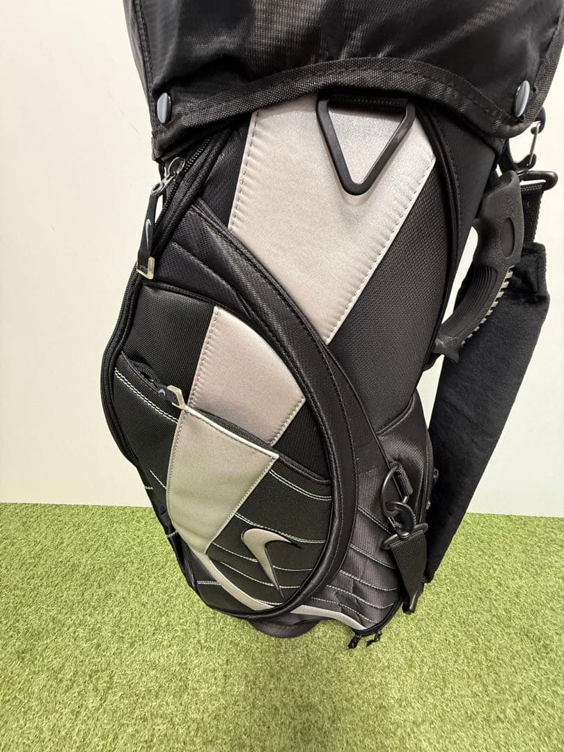 Nike キャディバッグ ブラック グレー ゴルフ ナイキ ケース