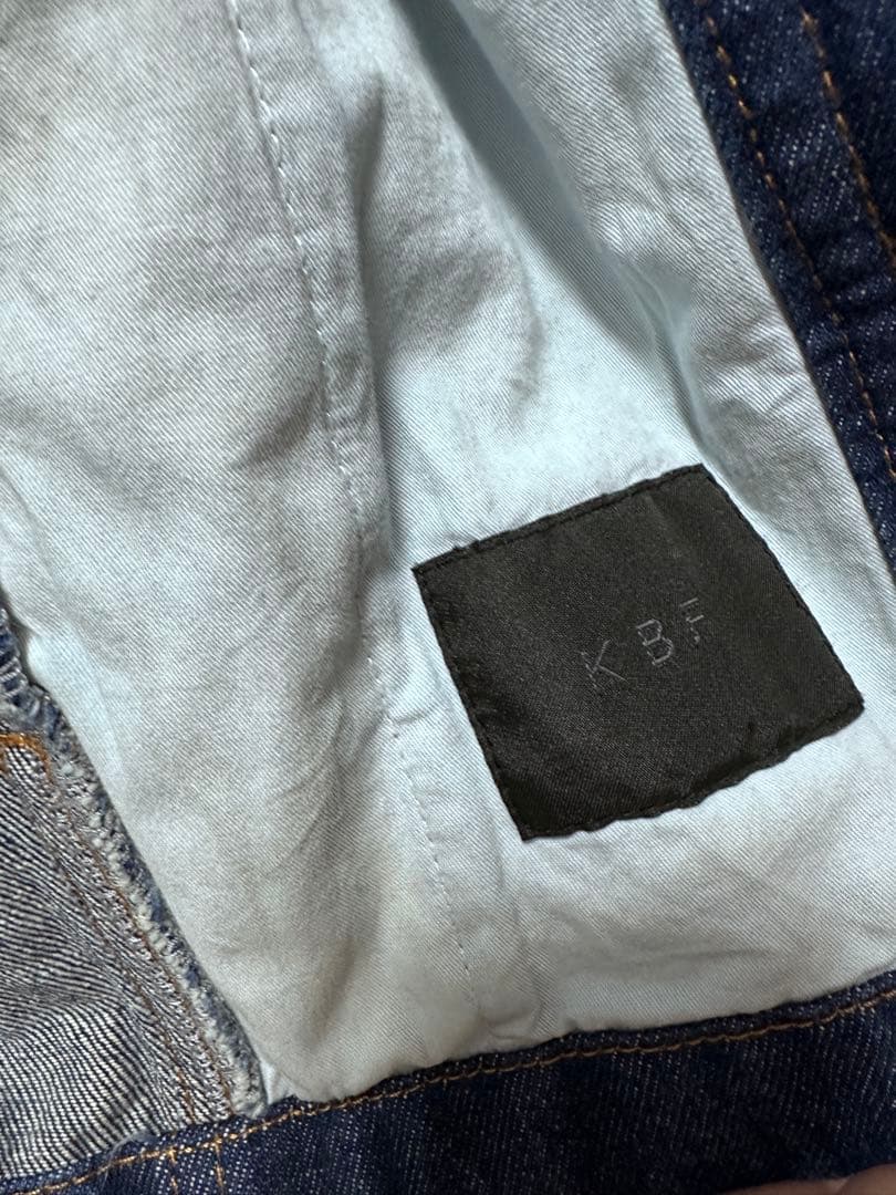 未使用 KBF 2WAYカラーデニムブルゾン ブルー