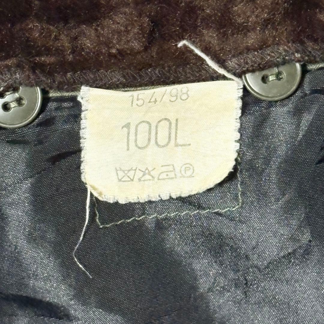 フランス軍 フライトジャケット 100L ボア グリーン　カーキ　古着　ブラウン