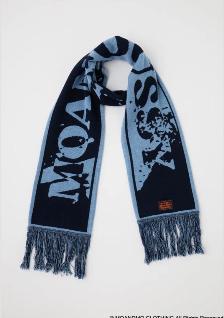 MOANDMO JACQUARD マフラー　moussy マフラー　タグ付き