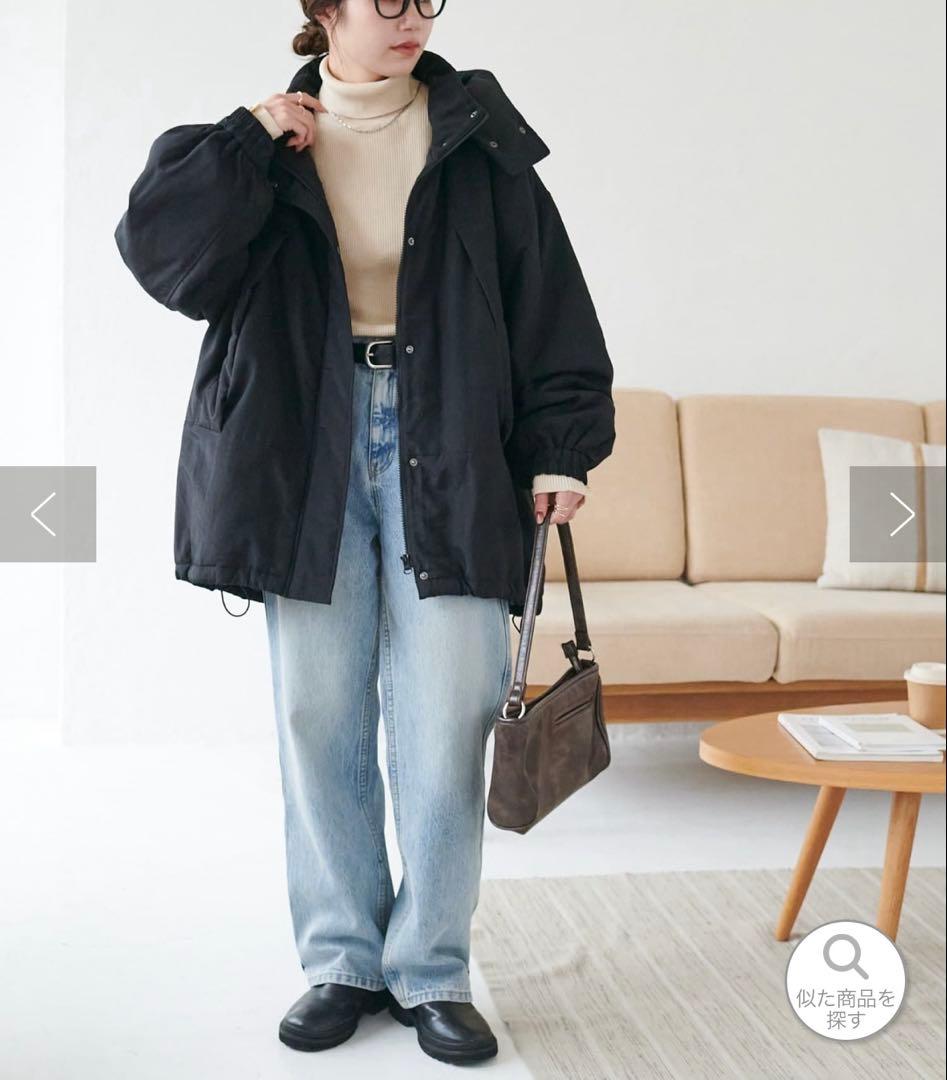 discoat 機能中綿モンスターショートコート ブラック モンスターコート