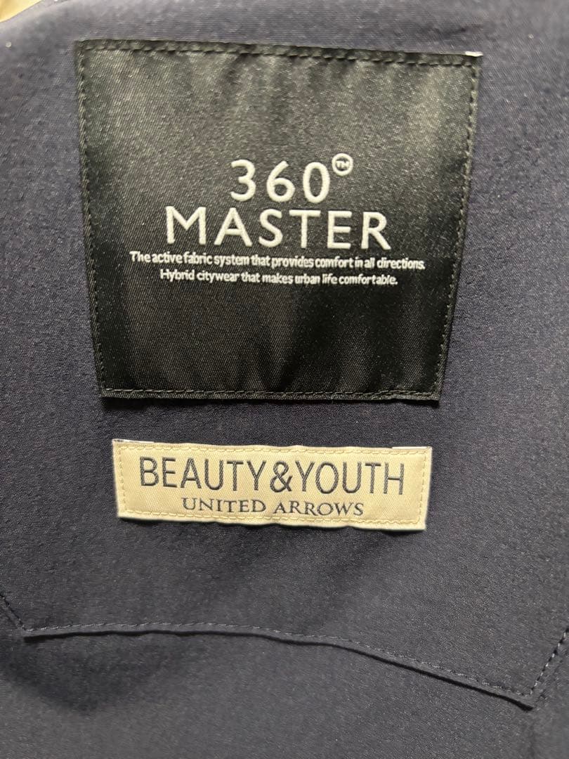 未使用 BEAUTY&YOUTH 360°MASTER ジャケット ネイビー　L