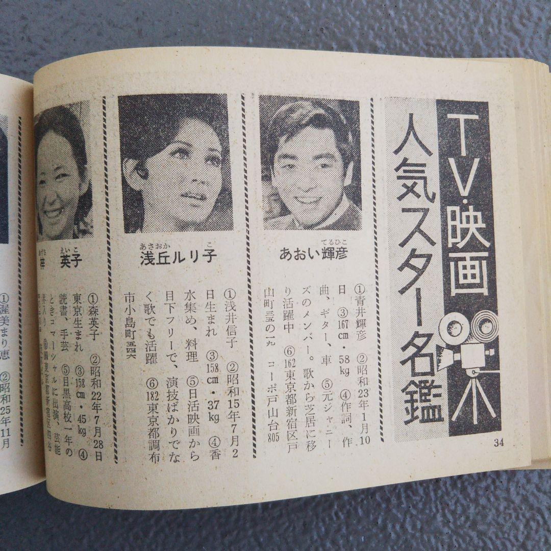 昭和レトロ 超激レア/70’スター名鑑YOUNG＆FRESH・STAR LIST