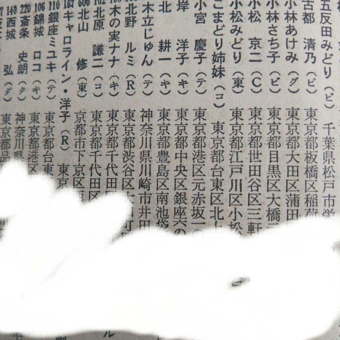 昭和レトロ 超激レア/70’スター名鑑YOUNG＆FRESH・STAR LIST