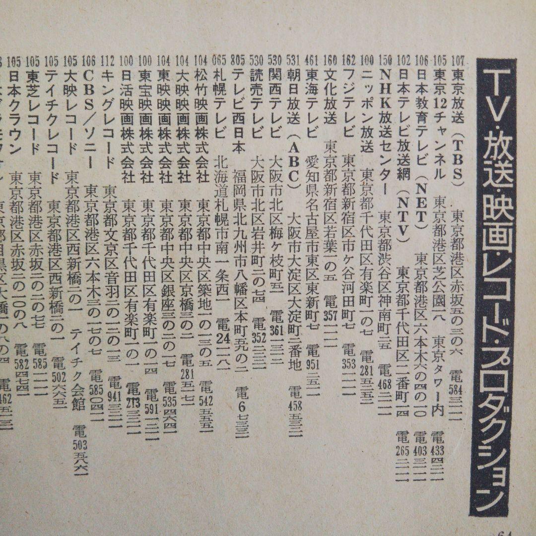 昭和レトロ 超激レア/70’スター名鑑YOUNG＆FRESH・STAR LIST