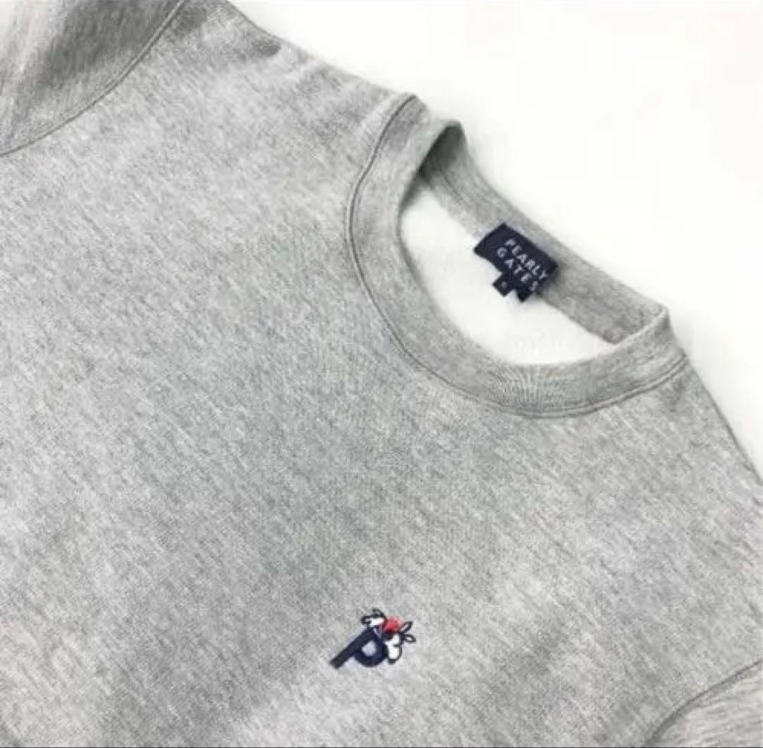 パーリーゲイツ x PEANUTS 裏起毛 スウェットトレーナーグレー系 6