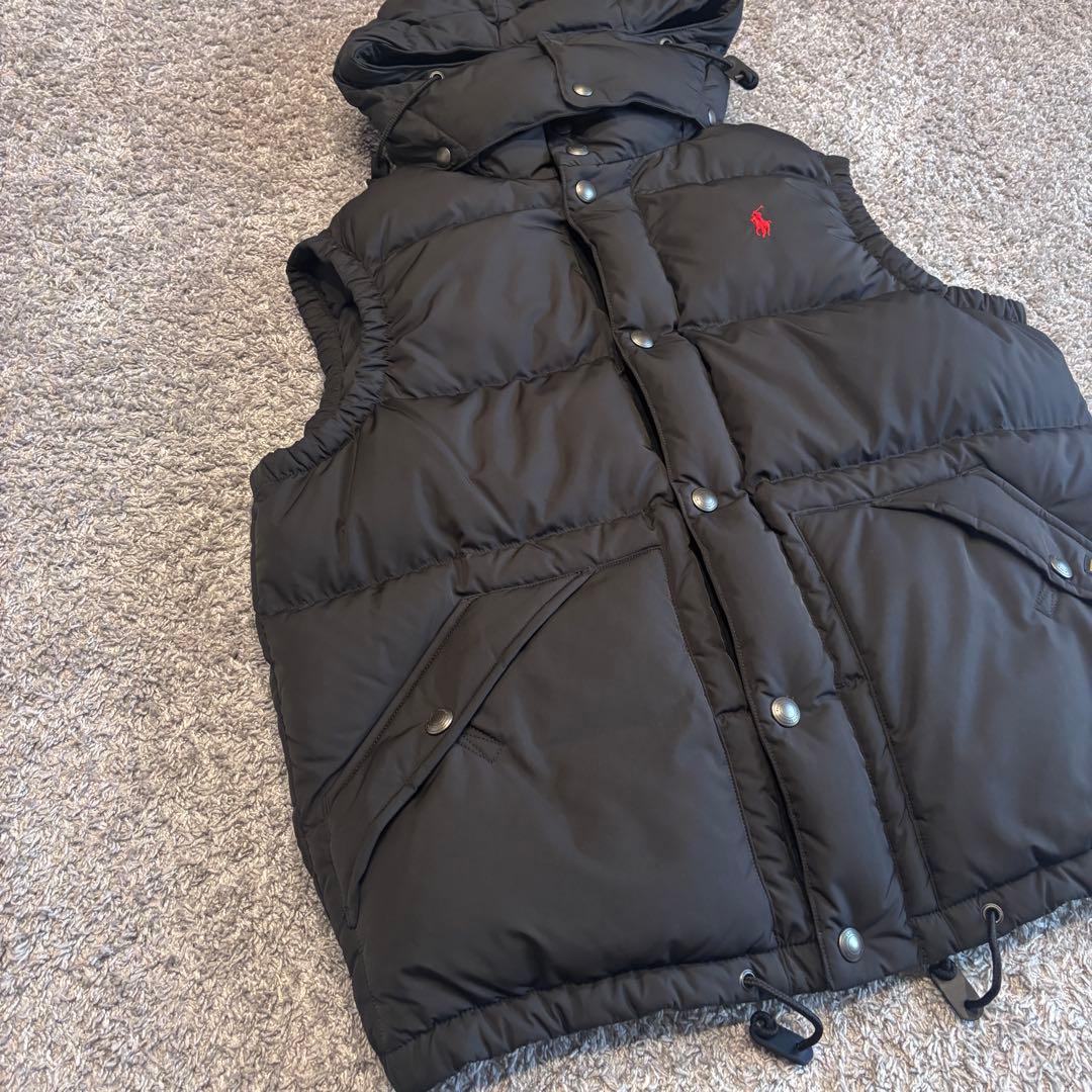 【美品】Polo Ralph Lauren フード付きダウンベスト　M
