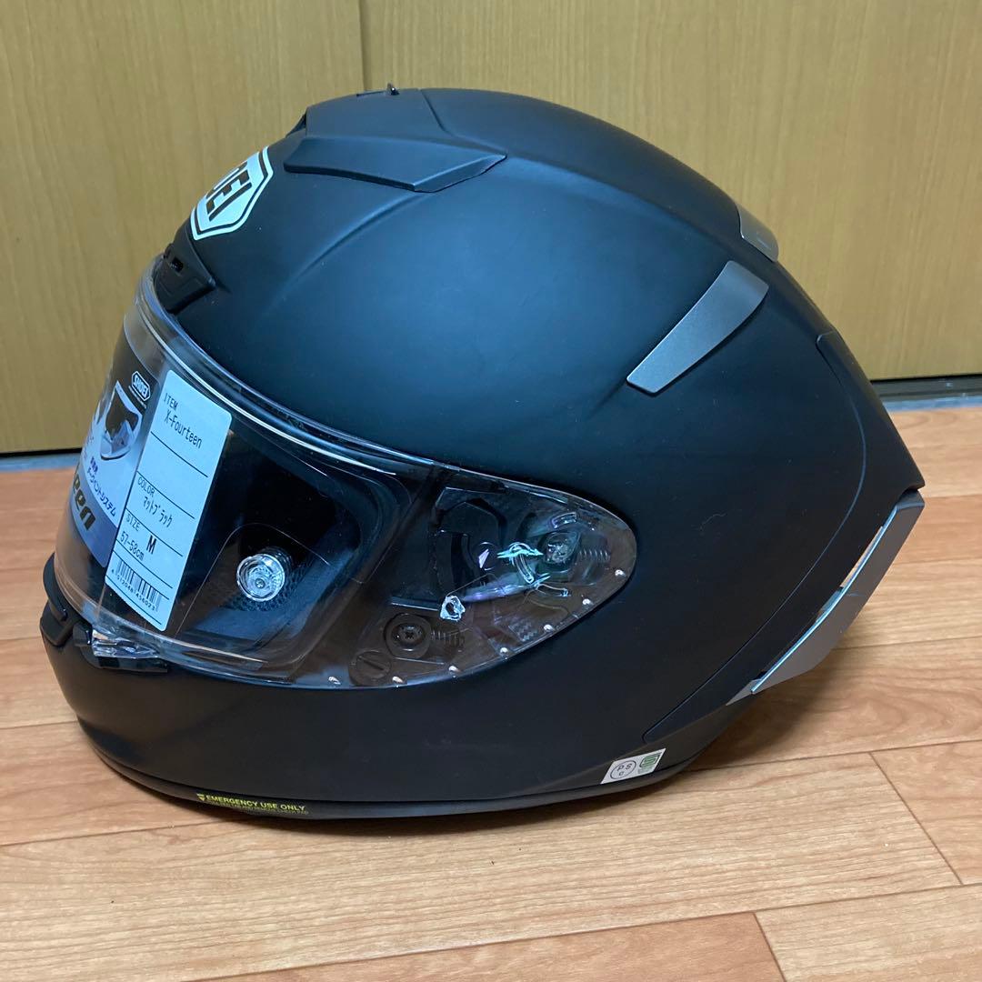 SHOEI X-Fourteen マットブラックヘルメット　Mサイズ