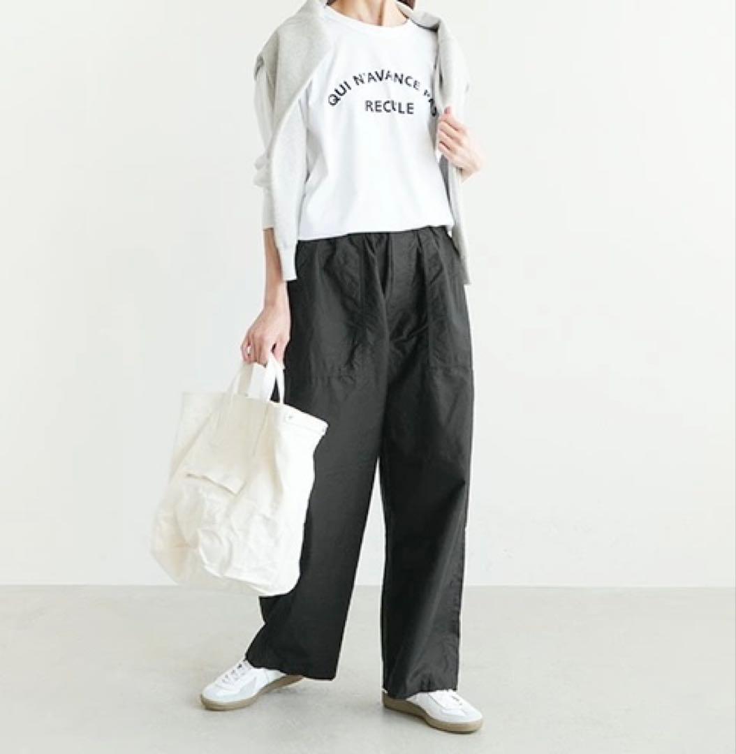 新品未使用 mizuiro ind ミズイロインド カーゴイージーパンツ 黒