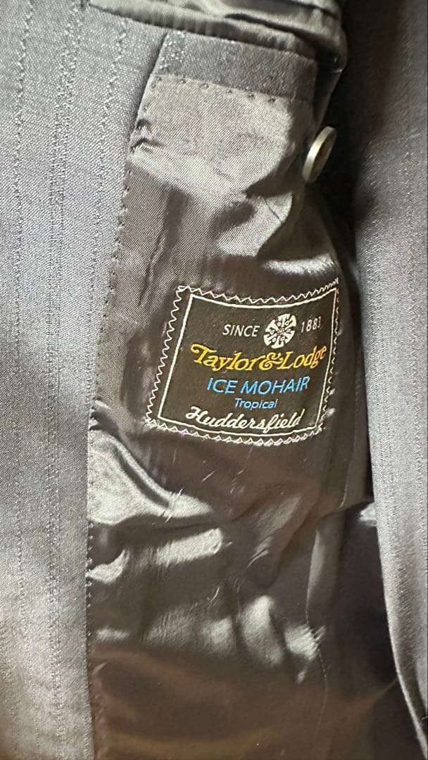 TAYLOR & LODGE ダークネイビー シングルブレスト オーダースーツ