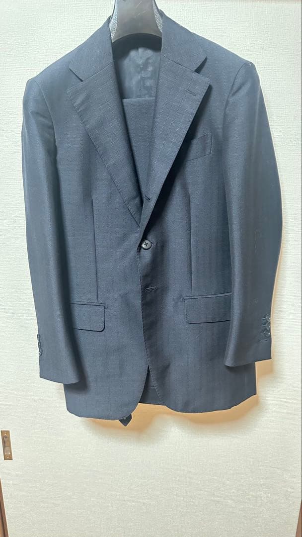 TAYLOR & LODGE ダークネイビー シングルブレスト オーダースーツ