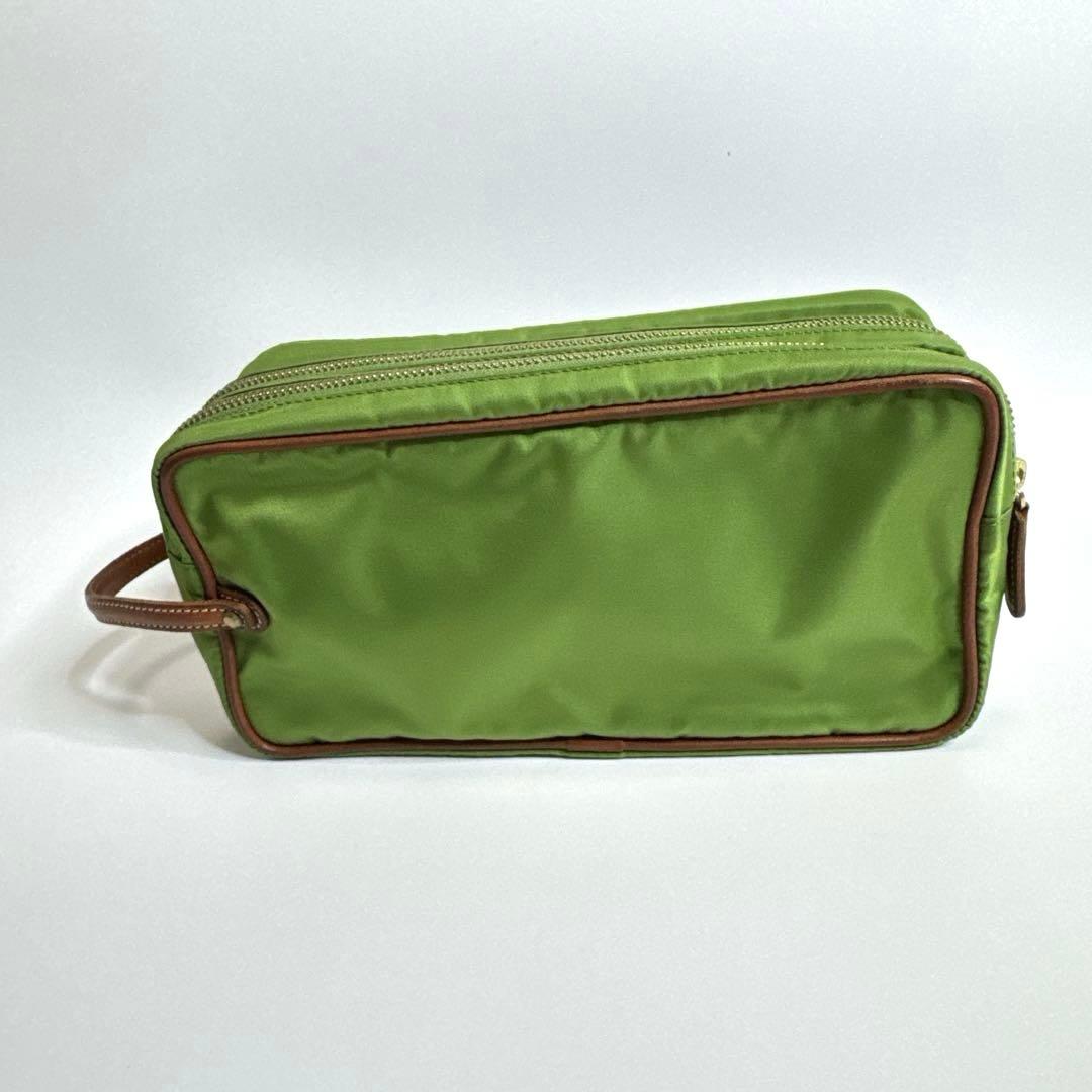 【極美品】Felisi フェリージ　ナイロンポーチ　719 グリーン