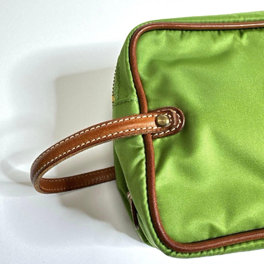 【極美品】Felisi フェリージ　ナイロンポーチ　719 グリーン