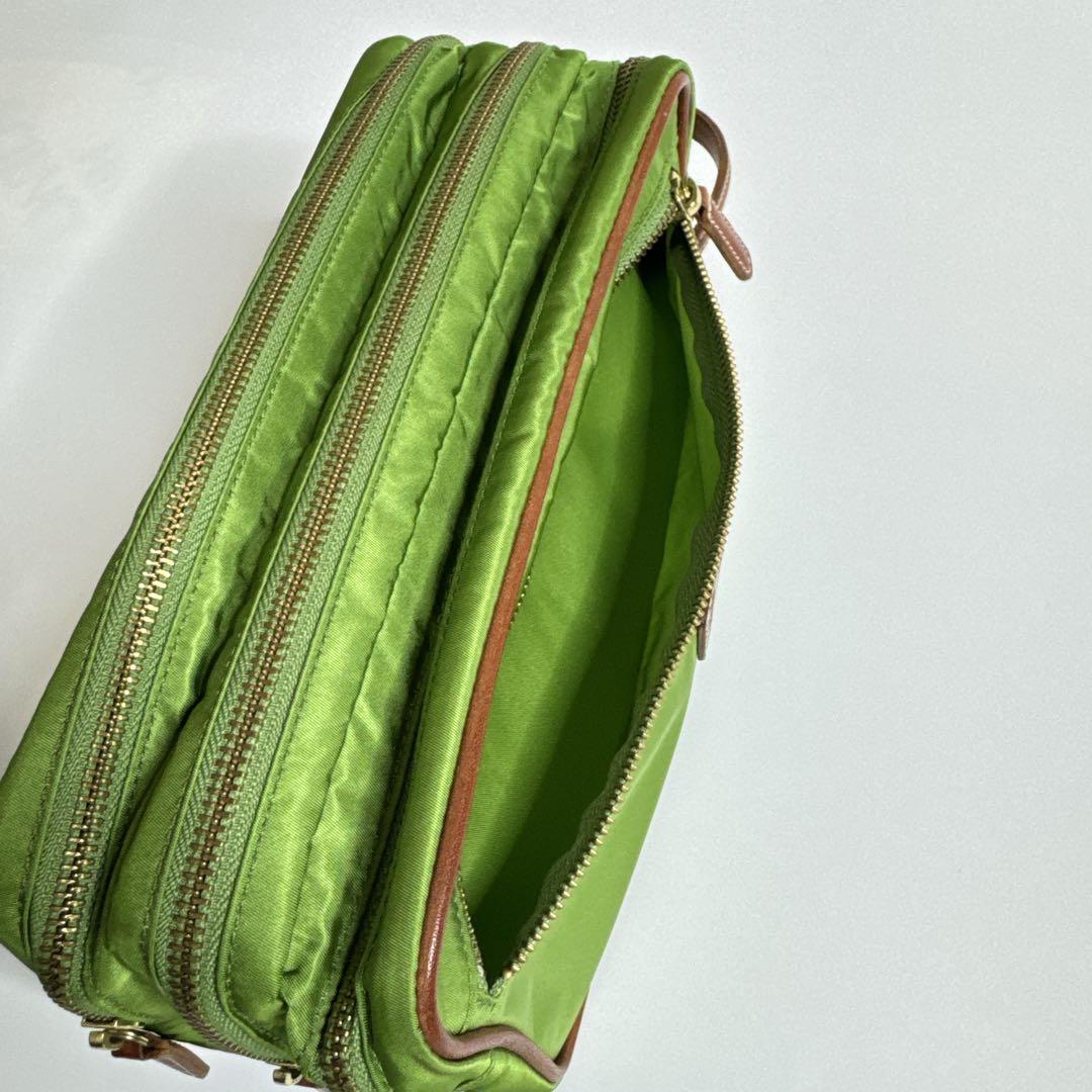 【極美品】Felisi フェリージ　ナイロンポーチ　719 グリーン